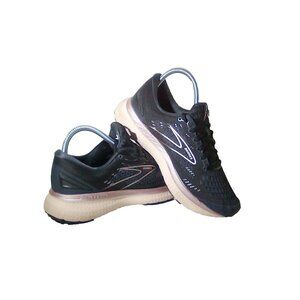 Brooks Glycerin 19 Womens Size 7 Black Pink Athletic Running Shoes Sneakers